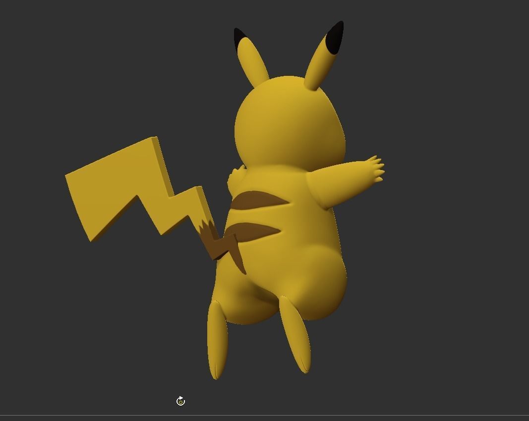 Pikachu Pokemon taxidermy   Free 3D print model_1