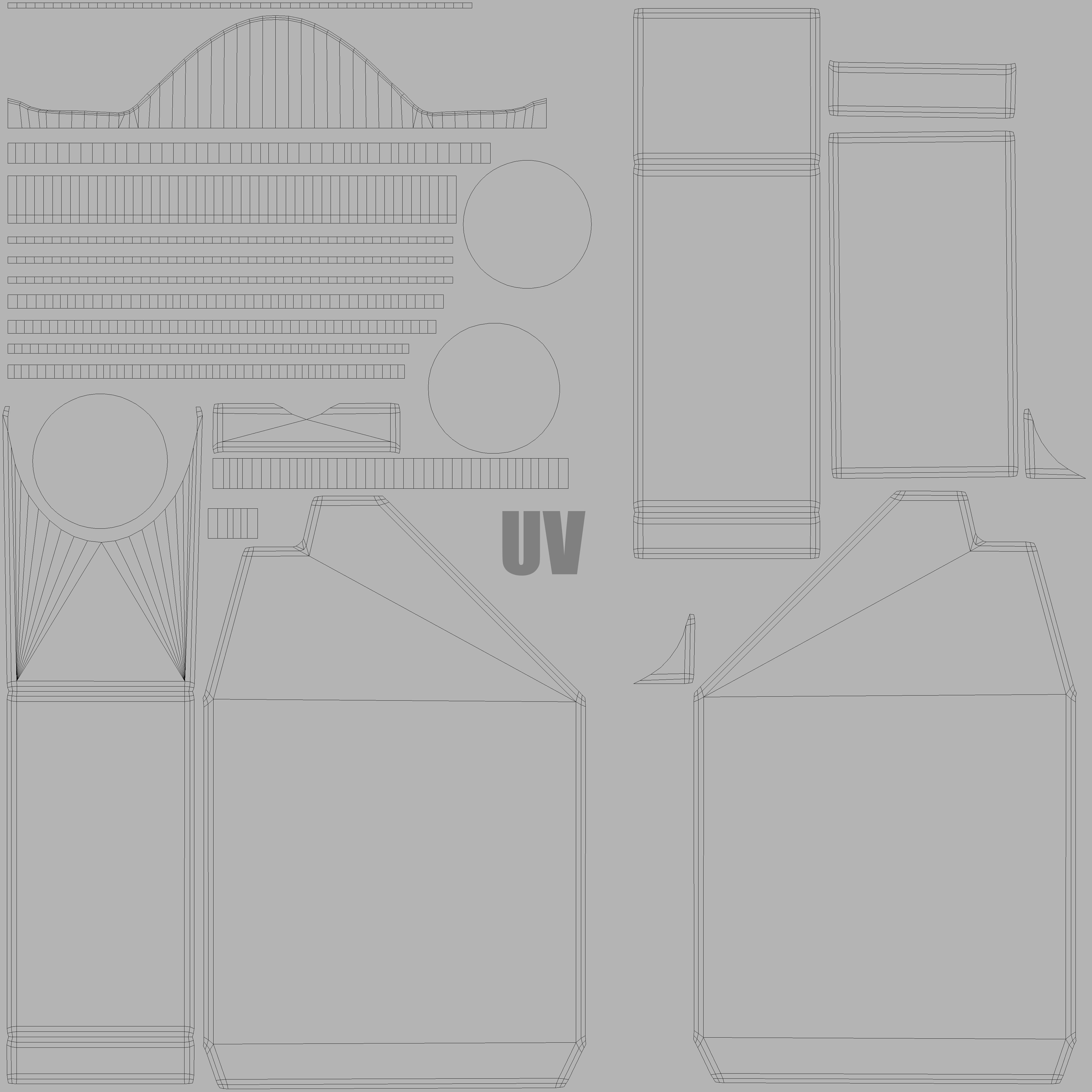 Motor Oil Bottle  Low-poly 3D model_8