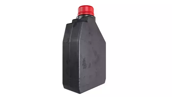 Motor Oil Bottle  Low-poly 3D model