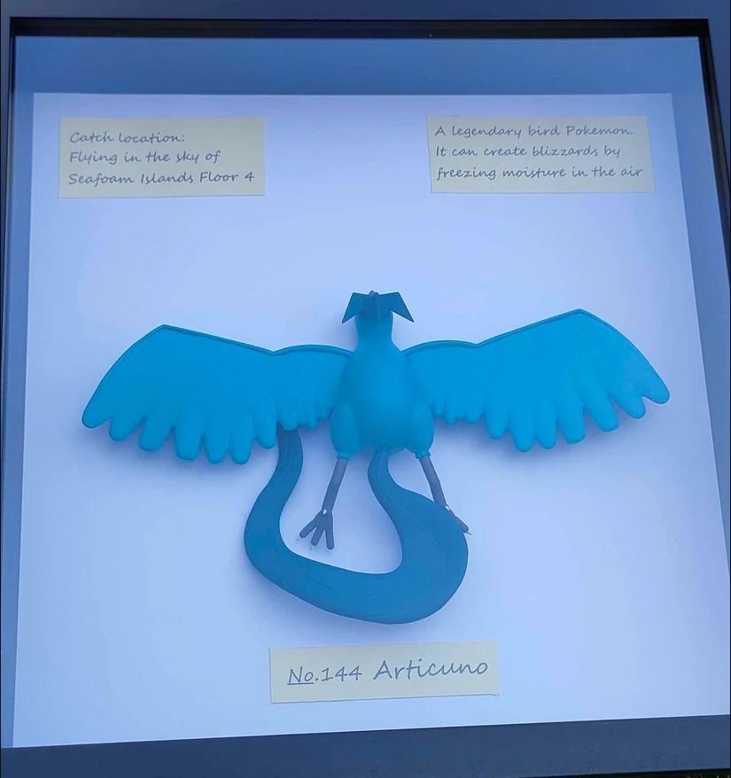 Articuno Pokemon taxidermy  3D print model_3