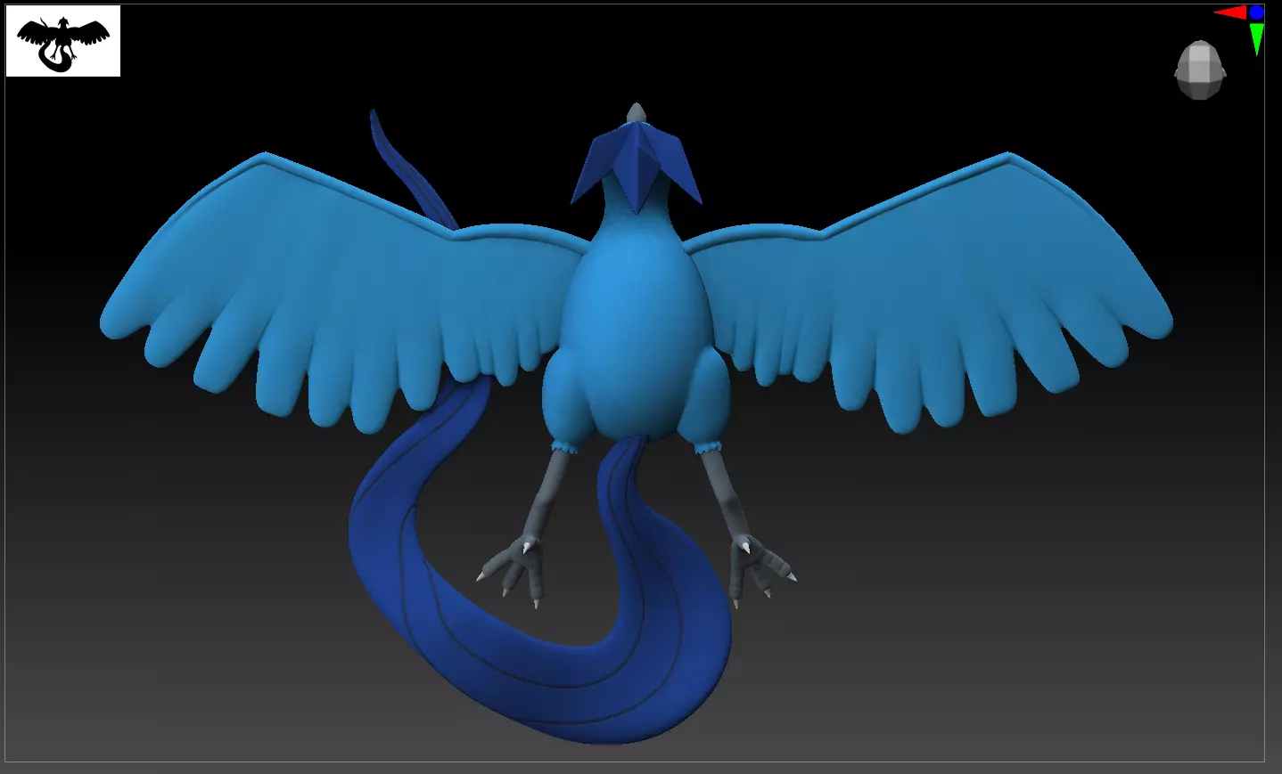 Articuno Pokemon taxidermy  3D print model_0