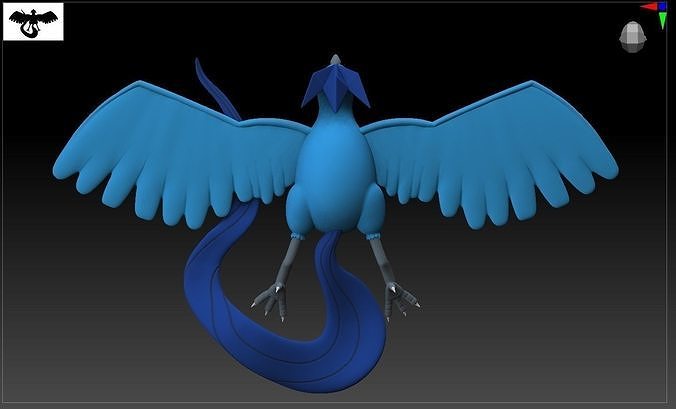 Articuno Pokemon taxidermy  3D print model