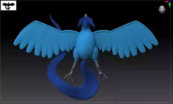 Articuno Pokemon taxidermy  3D print model