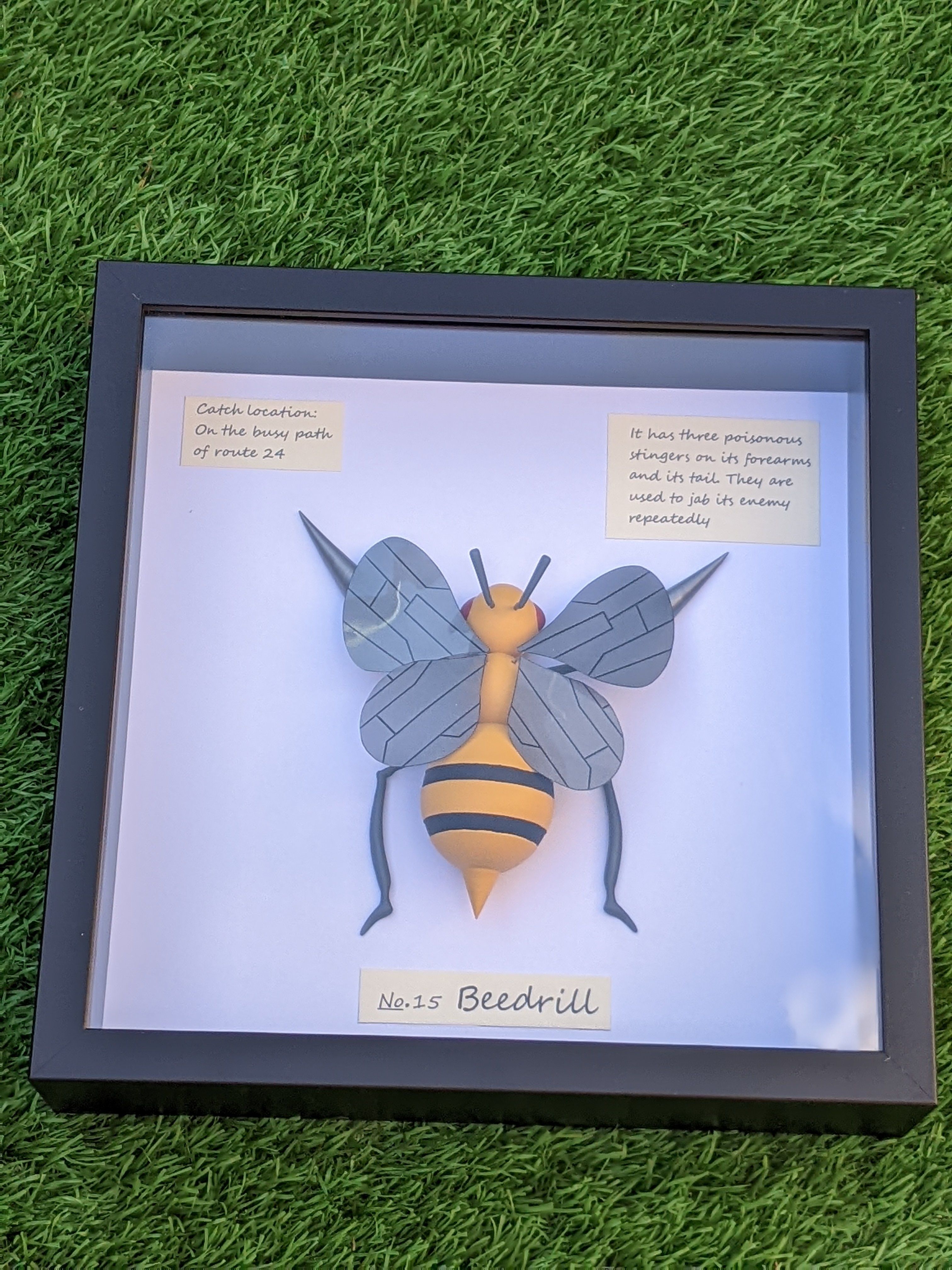 Beedrill Pokemon taxidermy 3D print model_3