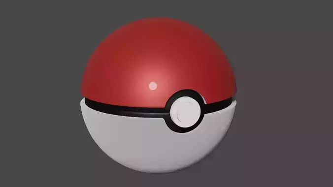 Pokeball 3D print model