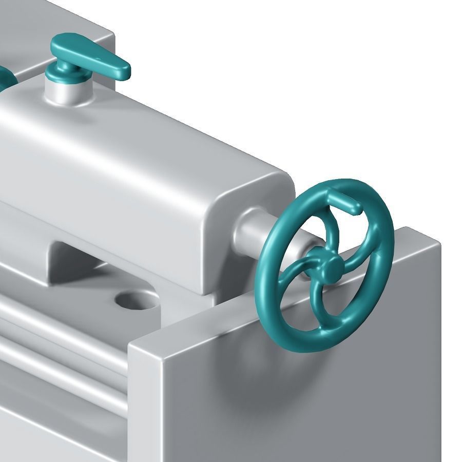 Engineering Lathe Toy 3D model_3