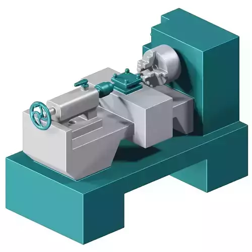 Engineering Lathe Toy 3D model