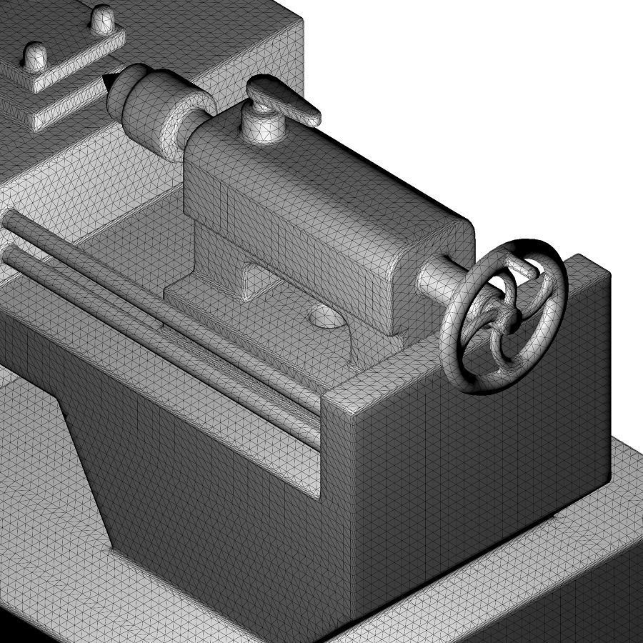 Engineering Lathe Toy 3D model_5