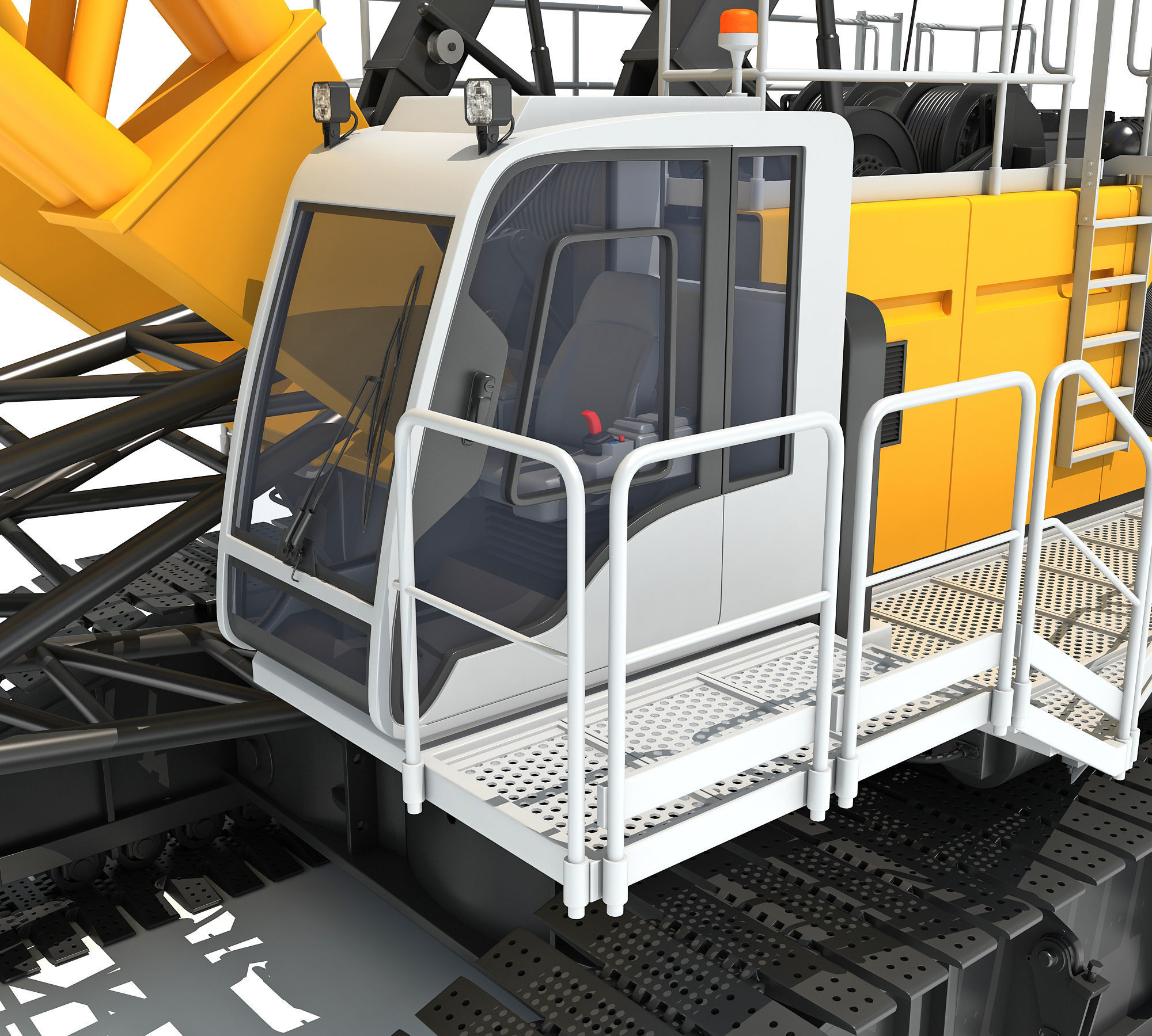 Mining Dragline Excavator 3D model_17