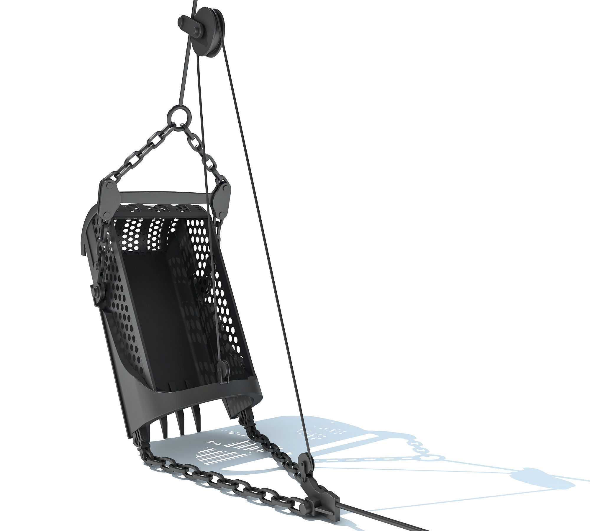 Mining Dragline Excavator 3D model_20