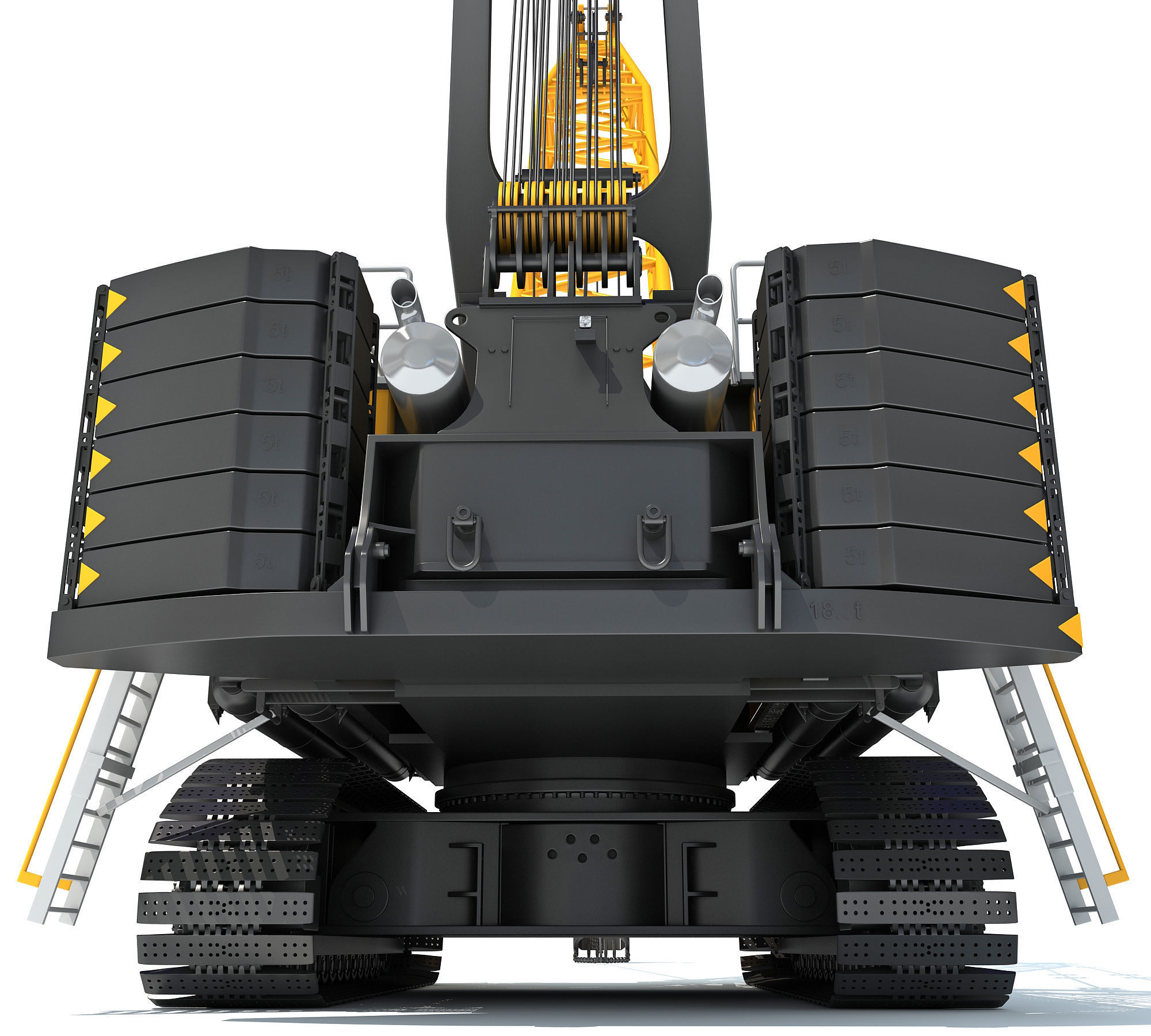 Mining Dragline Excavator 3D model_18