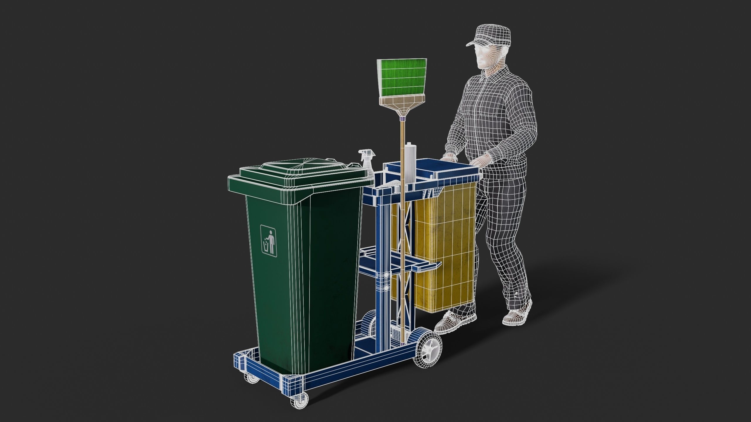 cleaner Low-poly 3D model_4