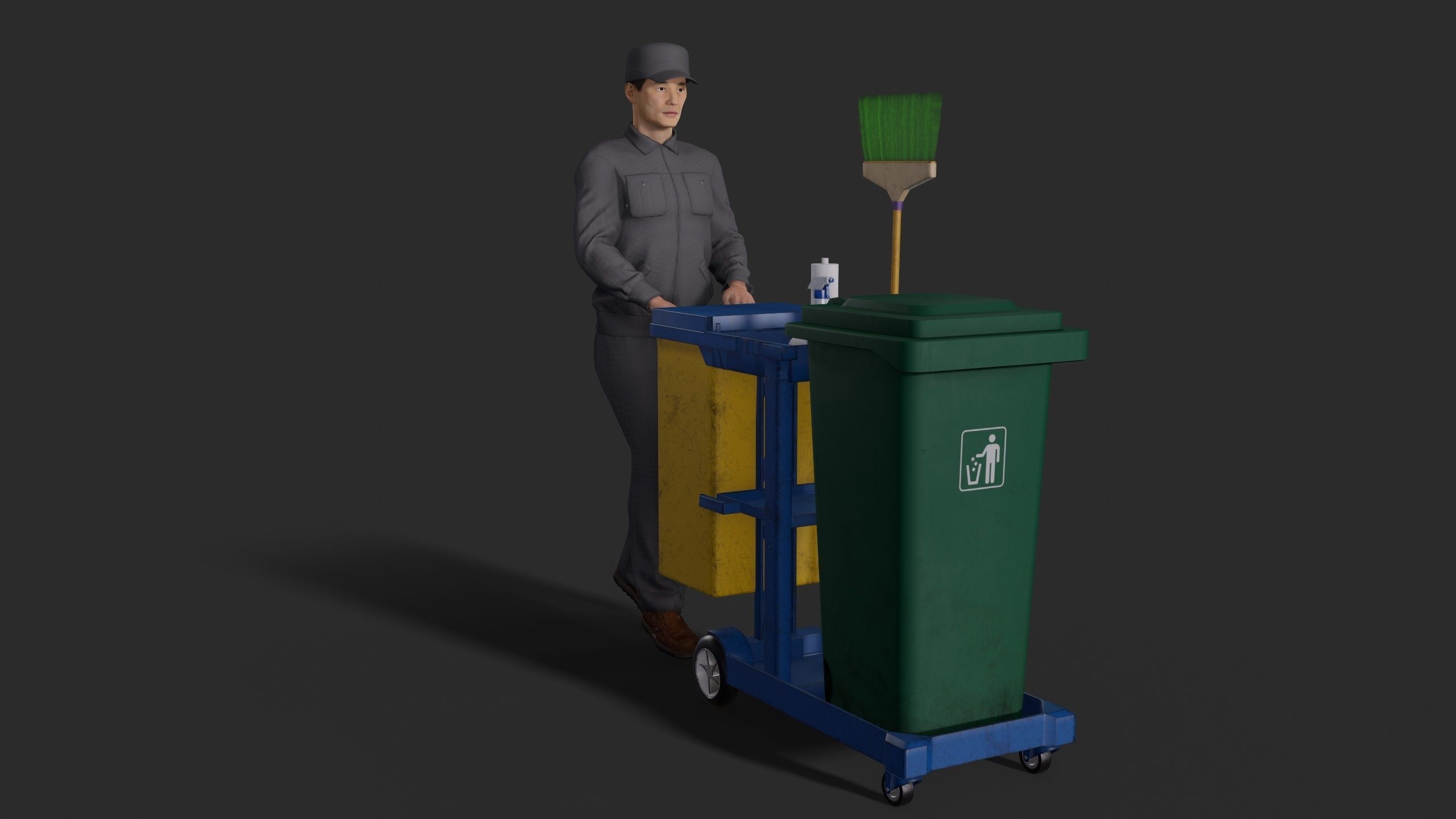 cleaner Low-poly 3D model_2