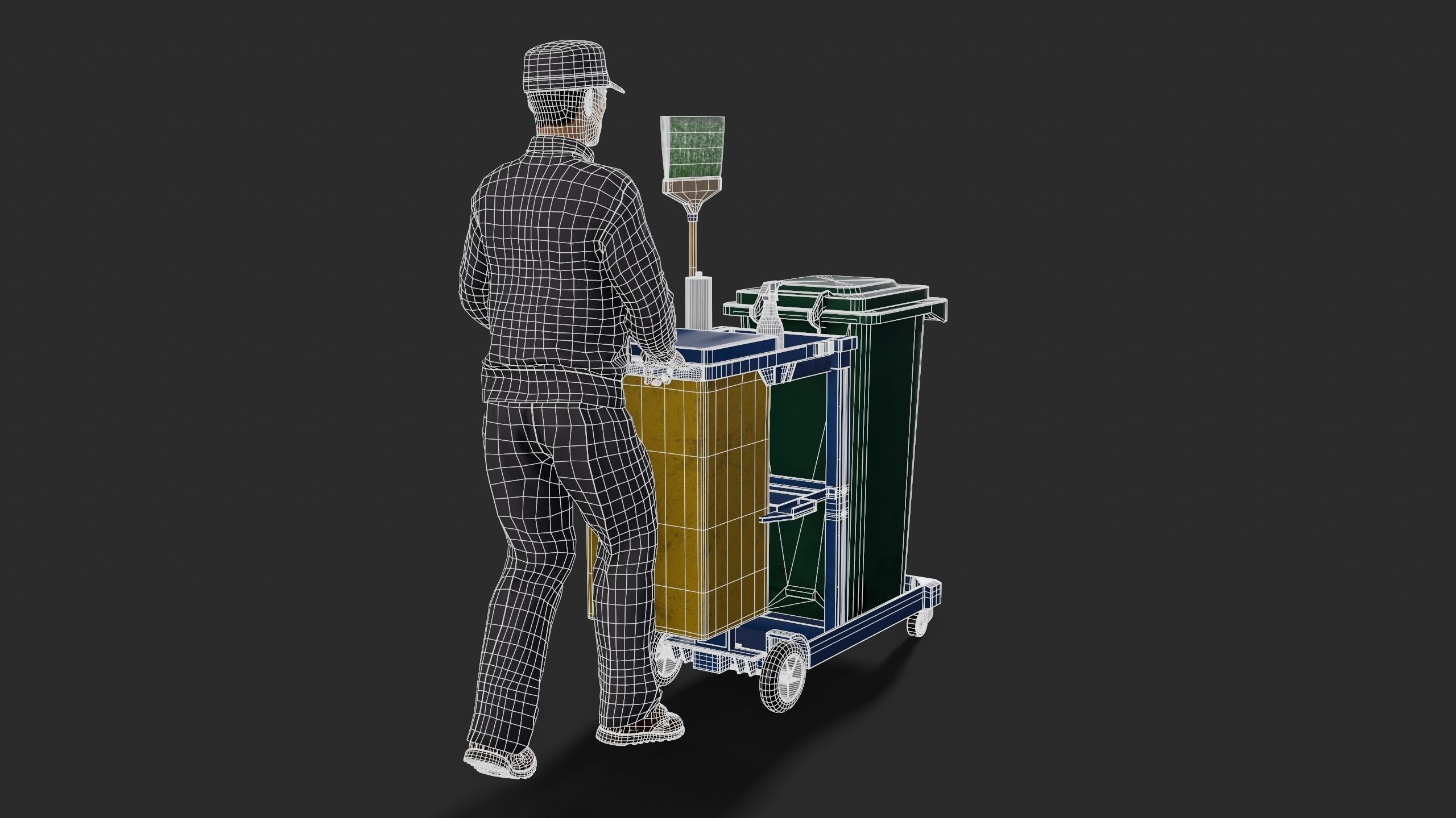 cleaner Low-poly 3D model_5