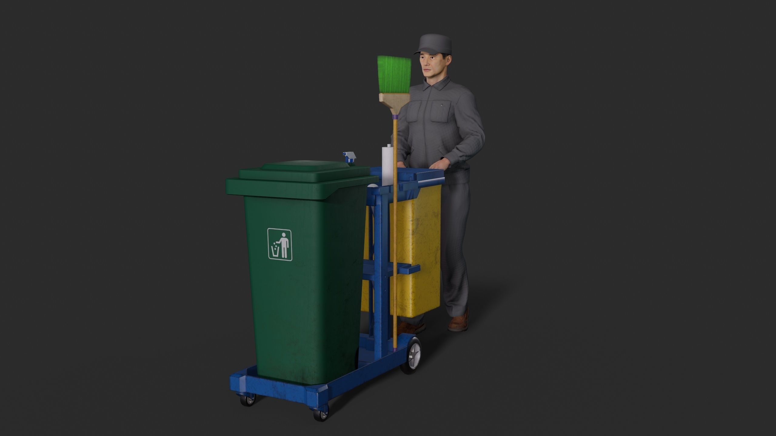 cleaner Low-poly 3D model_1