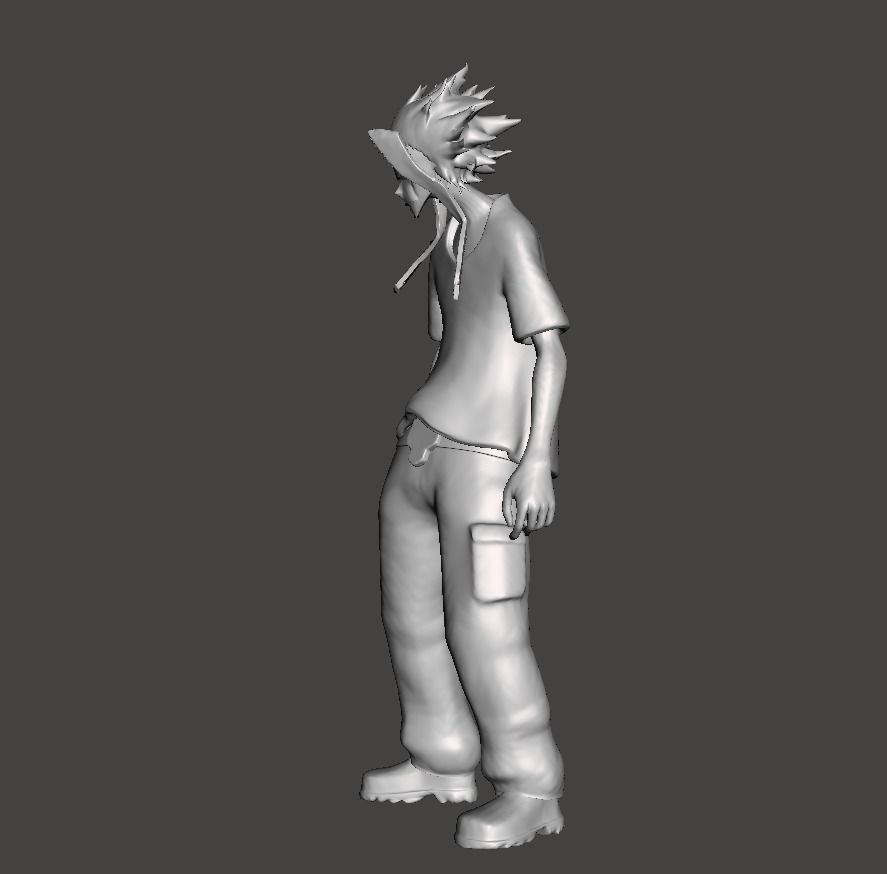 Skinny All Might 3D Model 3D print model_1