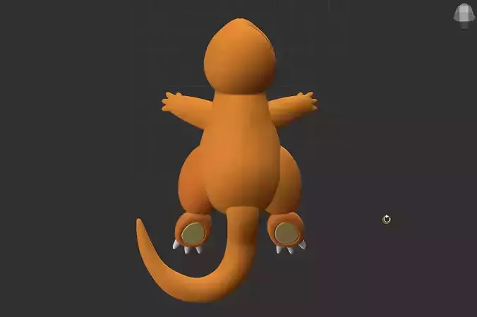 Charmander  Pokemon taxidermy 3D print model