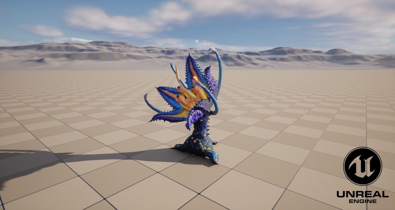 Nectus Low-poly 3D model_7