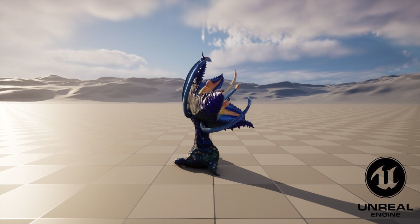 Nectus Low-poly 3D model_9