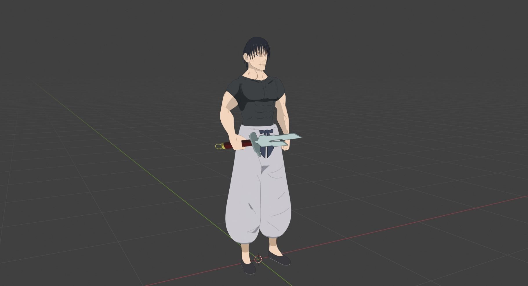Toji Fushiguro 3D model_3