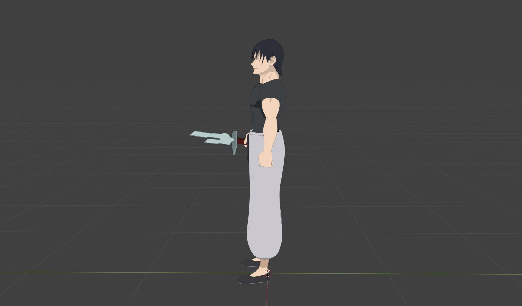 Toji Fushiguro 3D model_4