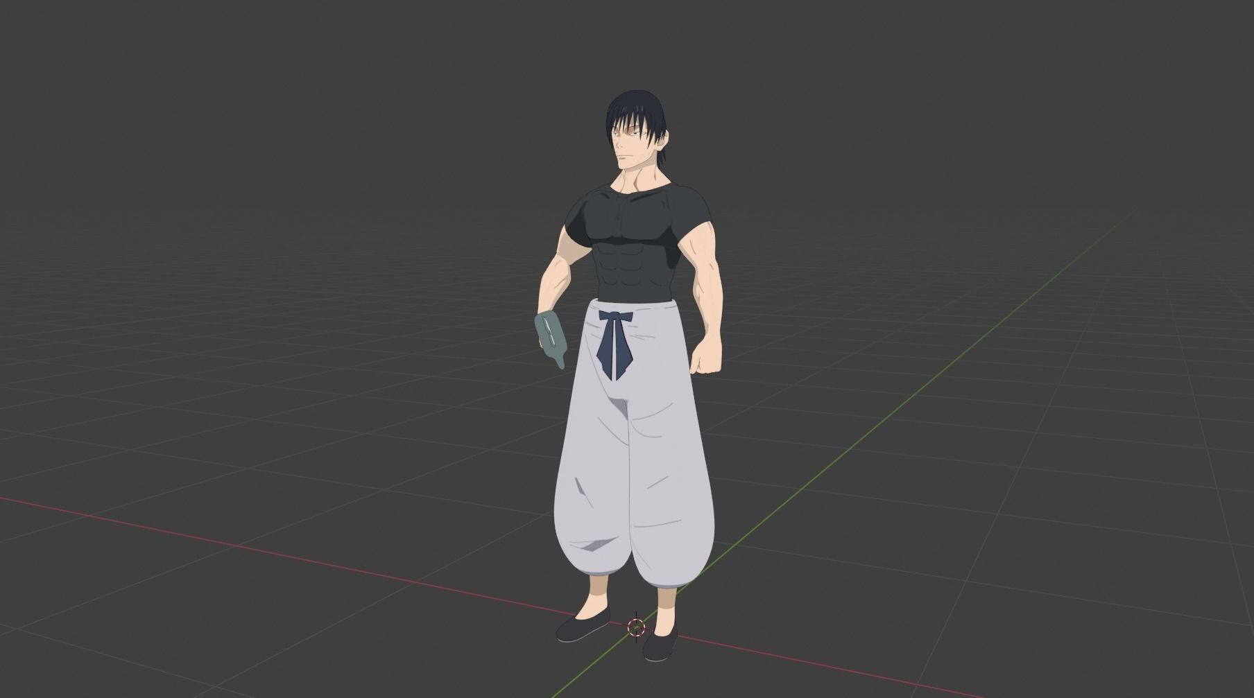 Toji Fushiguro 3D model_2