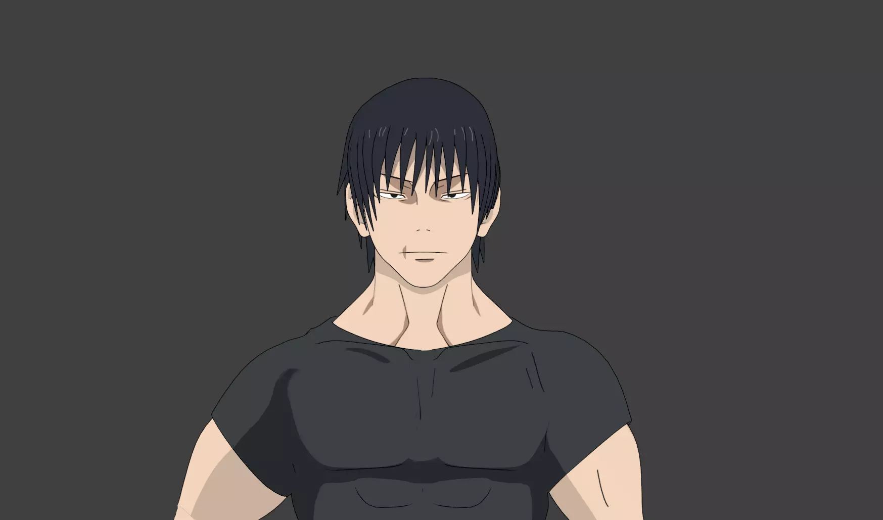 Toji Fushiguro 3D model_0