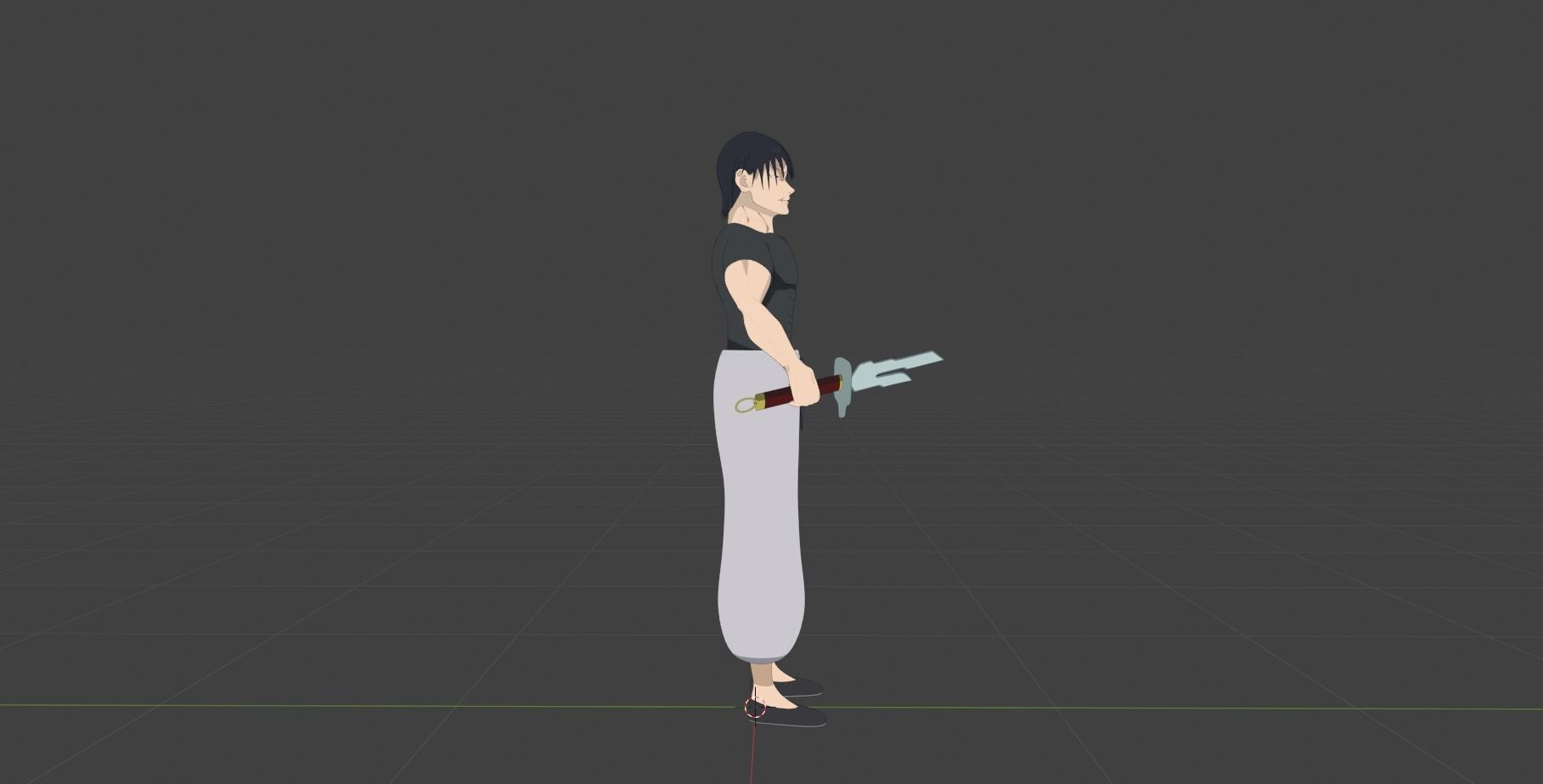 Toji Fushiguro 3D model_6