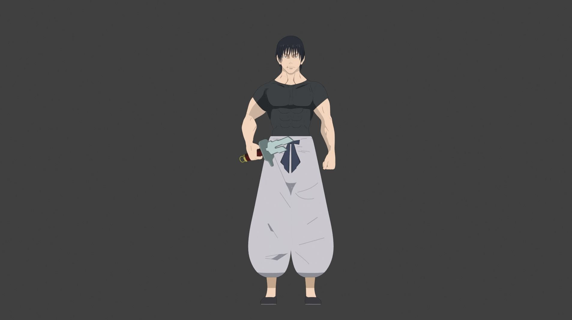 Toji Fushiguro 3D model_1