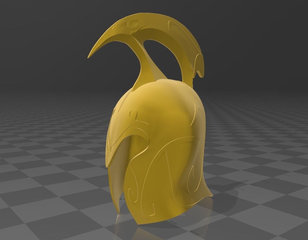 Lord of the Rings Elven elite  soldiers Helmet 3D print model_1