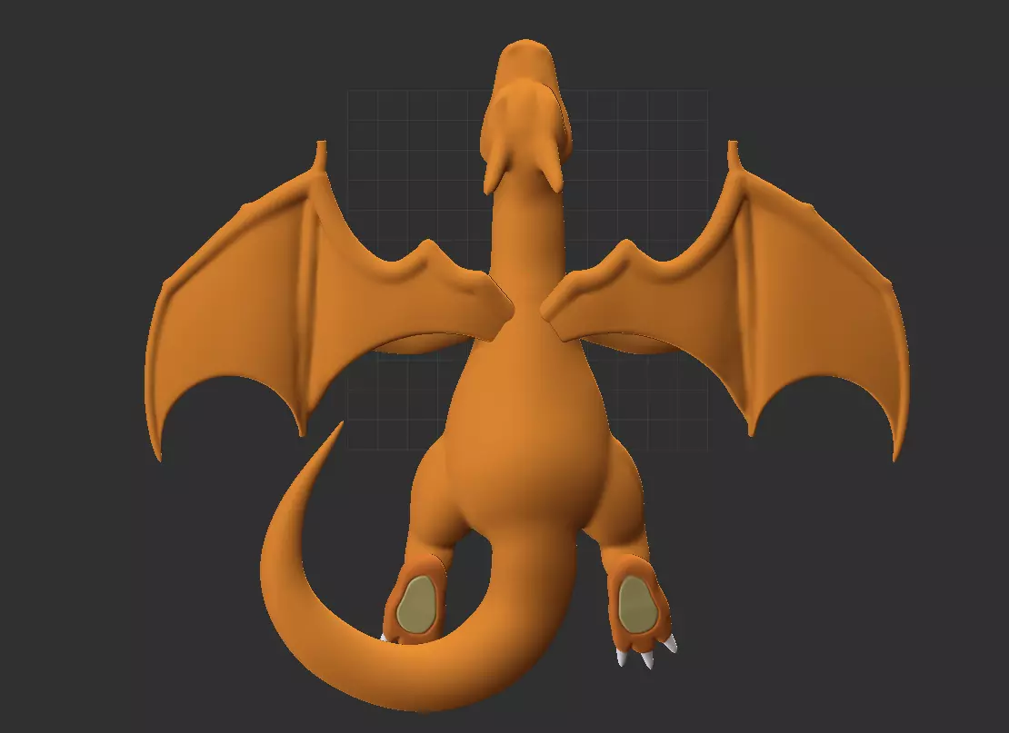 Charizard Pokemon taxidermy 3D print model_0