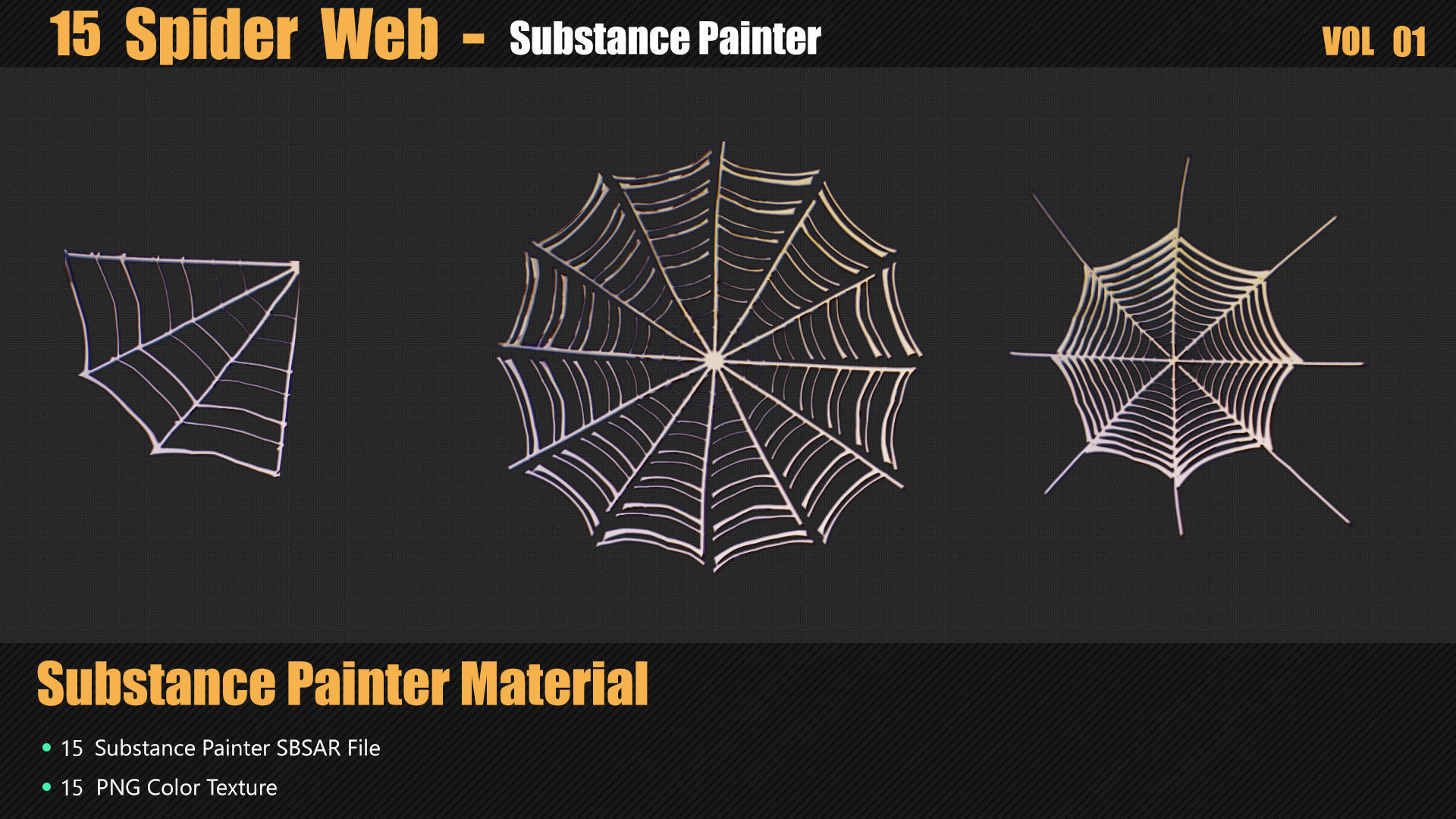 15 Spider Web Materials In Substance Painter Texture_3