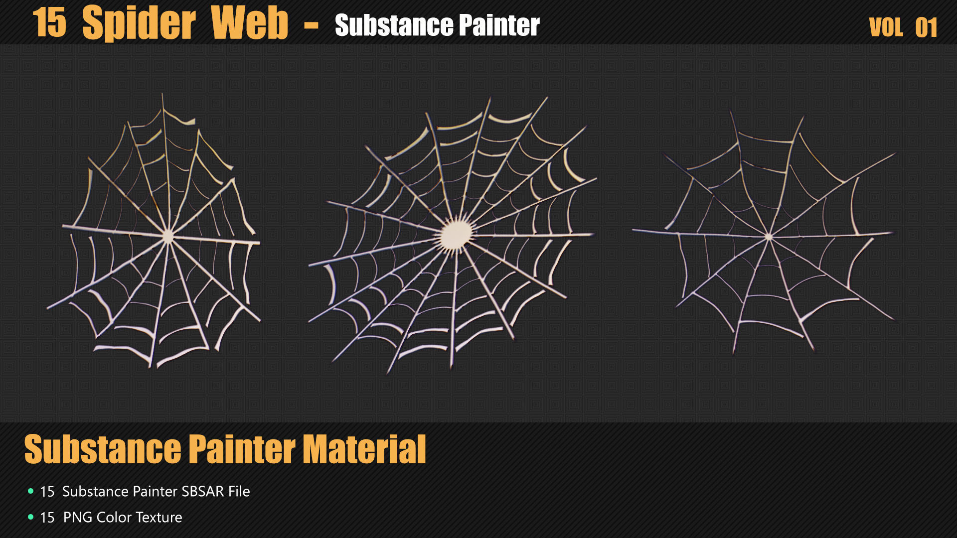 15 Spider Web Materials In Substance Painter Texture_5