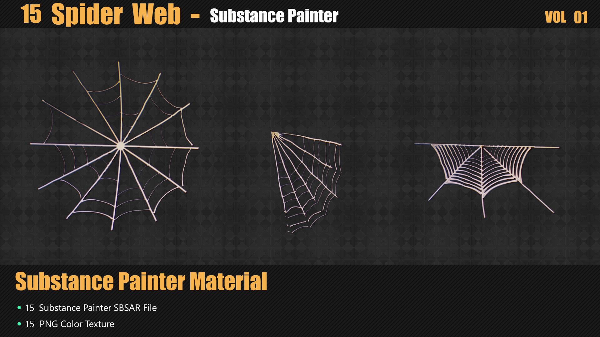 15 Spider Web Materials In Substance Painter Texture_4
