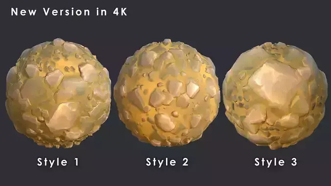 Stylized River Rocks