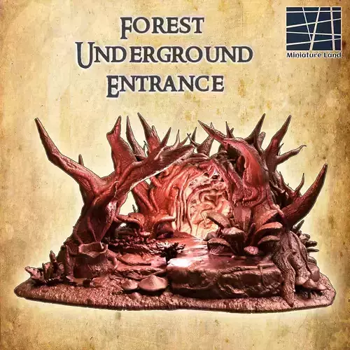 Forest Underground Entrance  Tabletop Terrain 28 mm