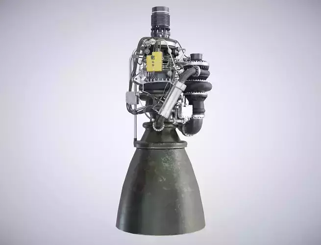 SpaceX Raptor 2 Engine 3D model