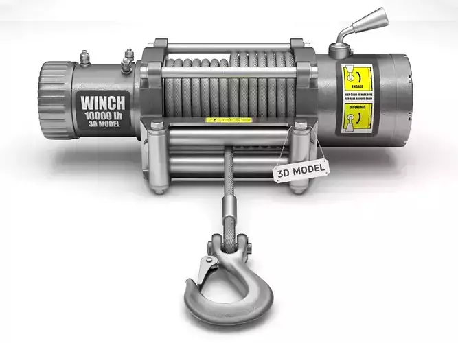 Electric Winch 3D model
