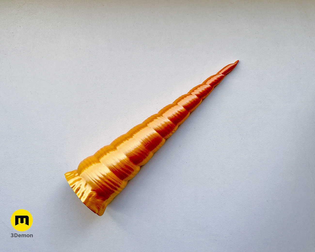 Textured Unicorn horns 3D print model_2