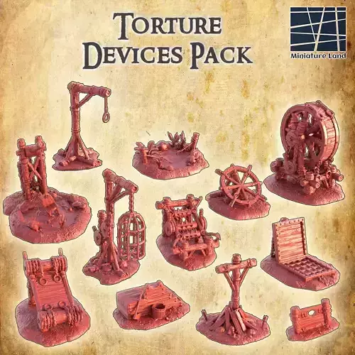 Torture Devices Pack  Tabletop Terrain 28 mm