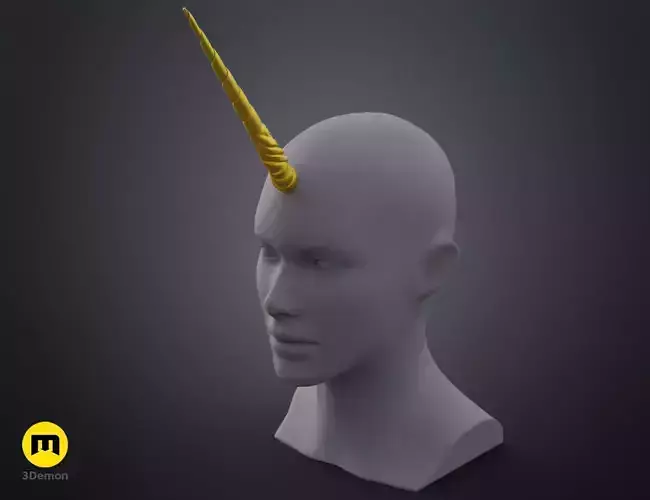 Decorated Unicorn horn 3D print model Decorated Unicorn horn 3D print model