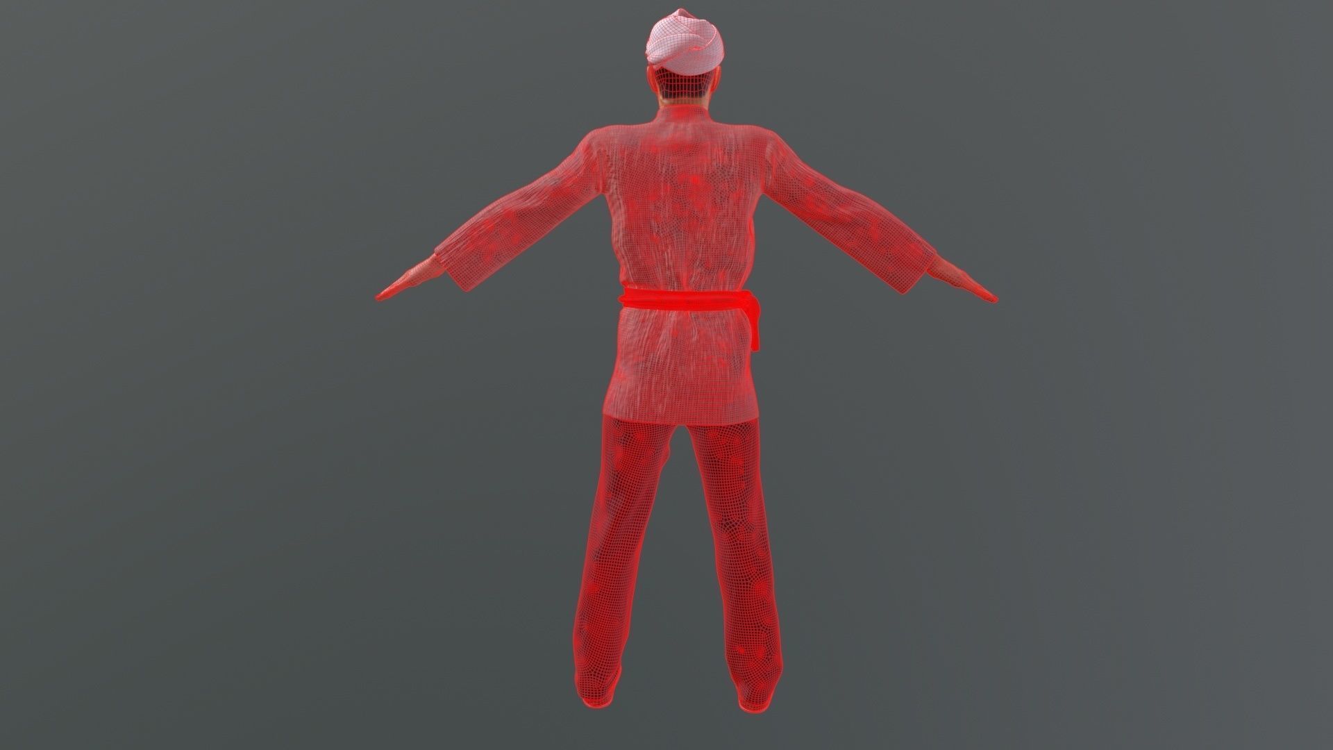 farmer avatar Low-poly 3D model_6