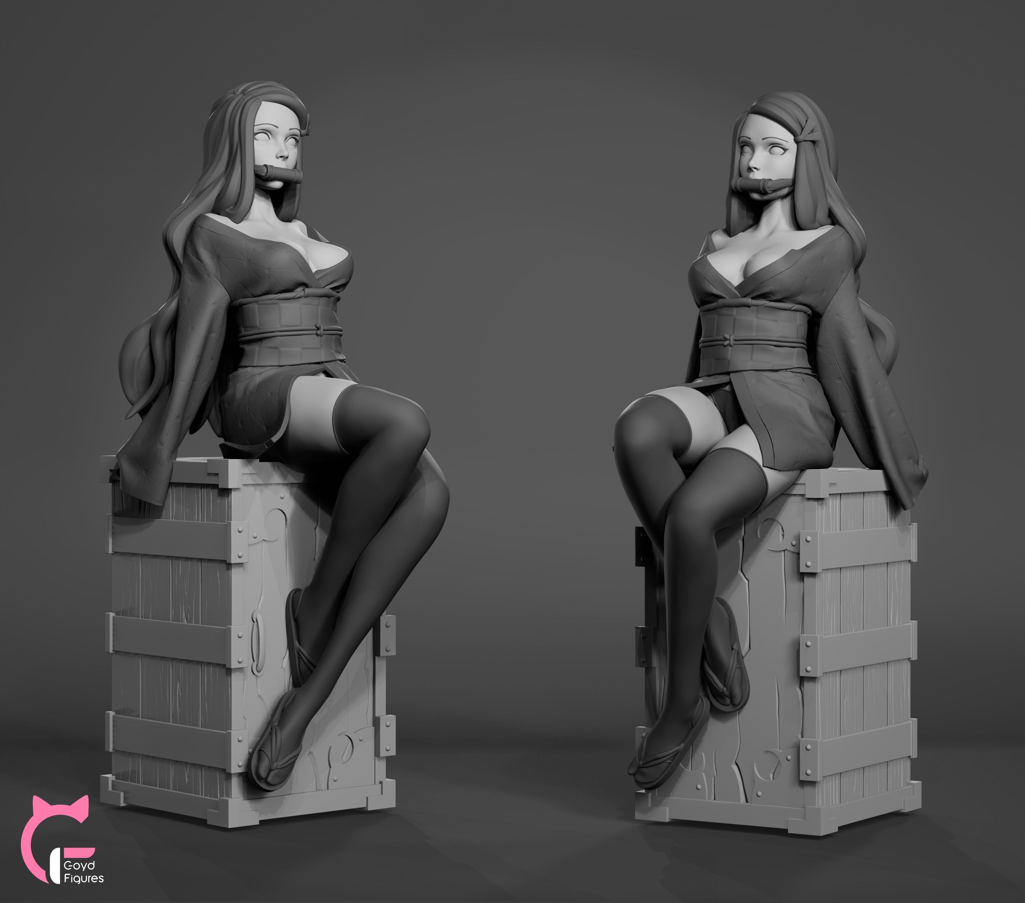 Nezuko - Kimetsu no Yaiba Fan-made 3D print model_7