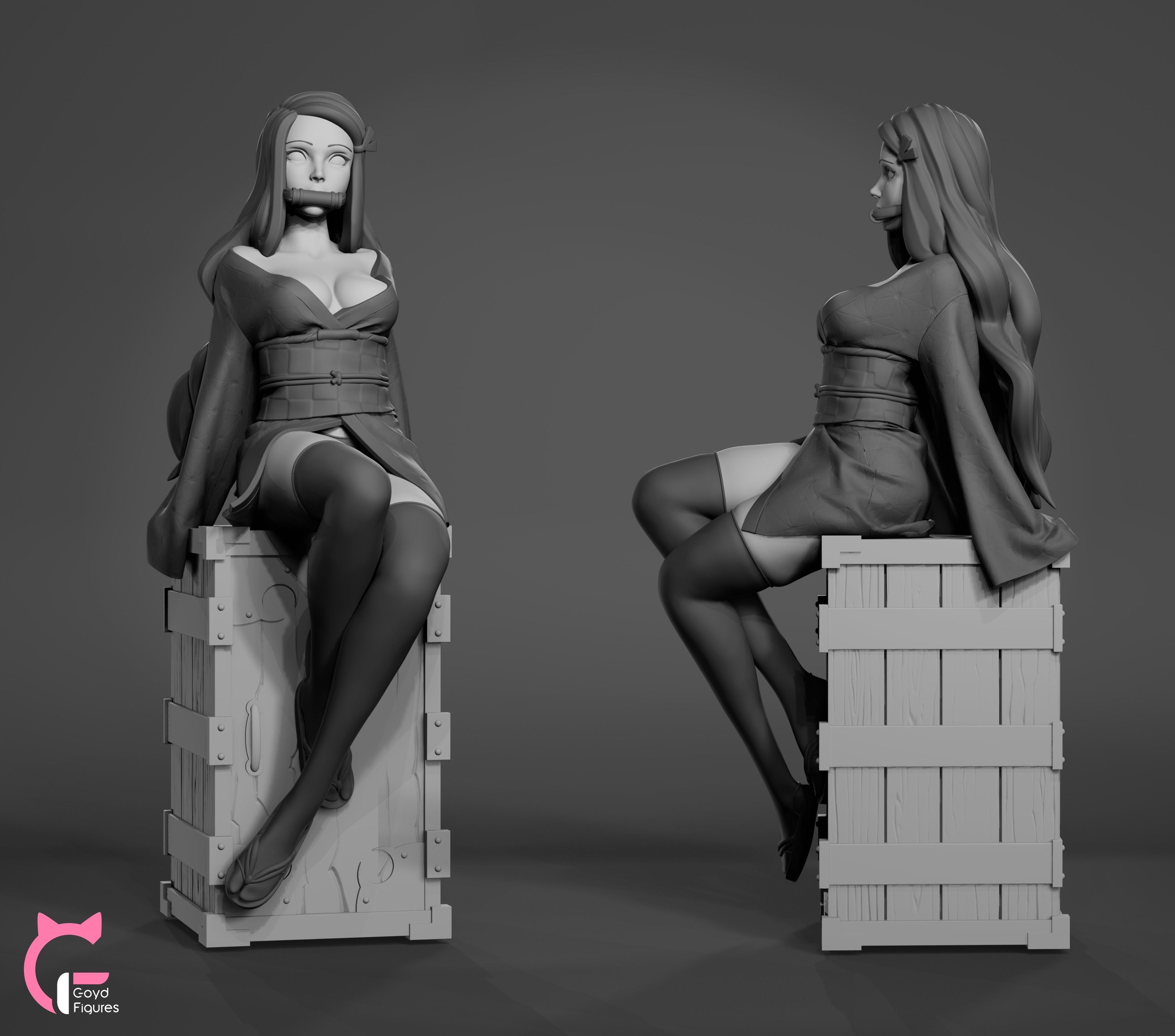 Nezuko - Kimetsu no Yaiba Fan-made 3D print model_6