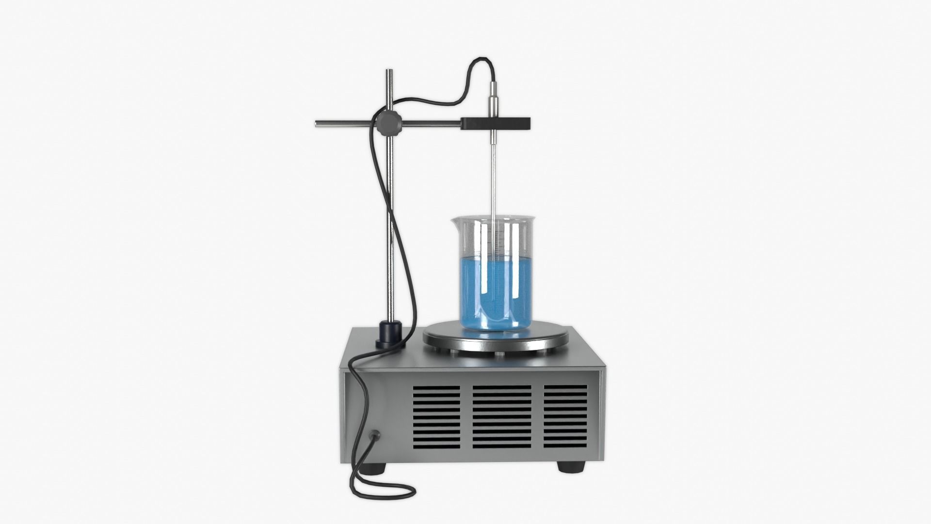 Magnetic Heating Stirrer Low-poly 3D model_6