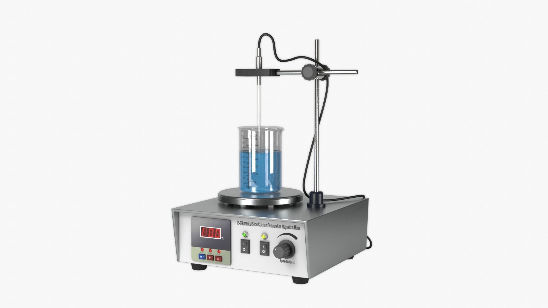 Magnetic Heating Stirrer Low-poly 3D model_13