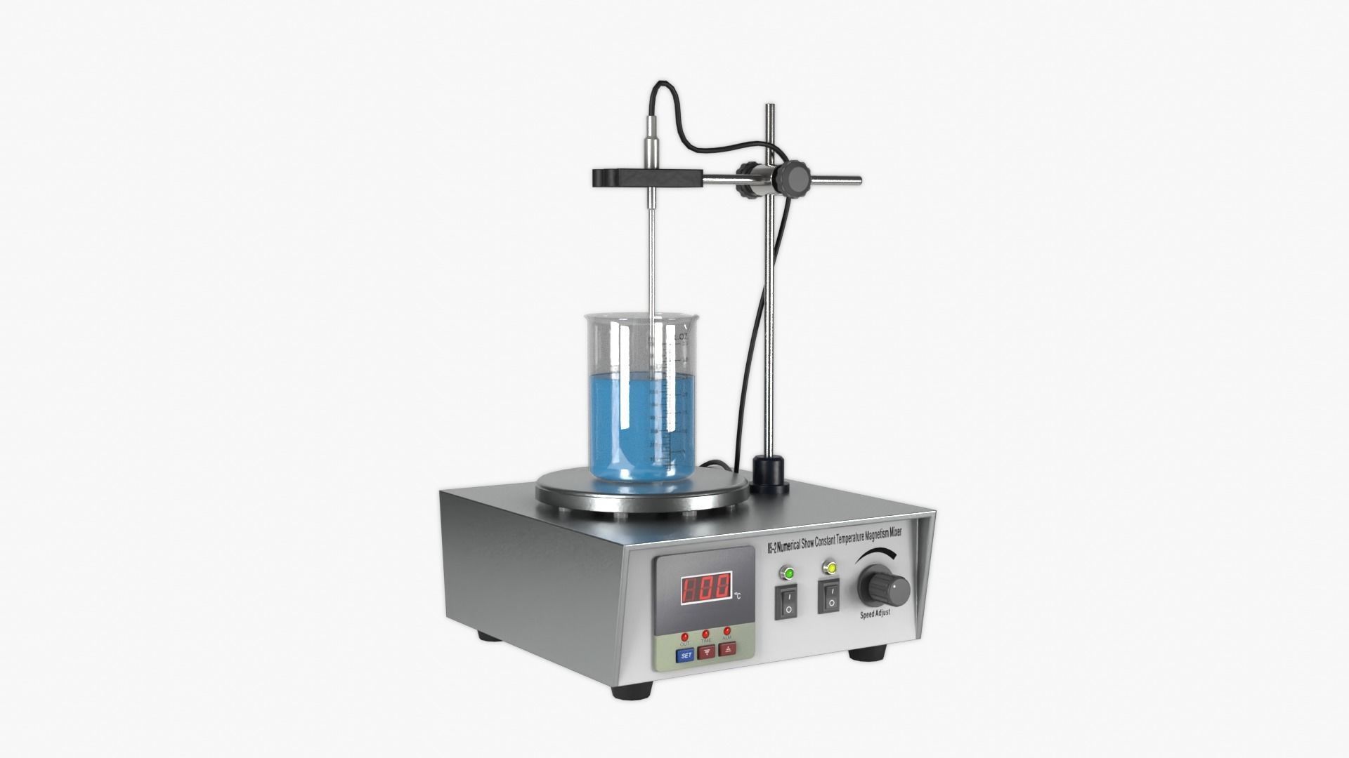 Magnetic Heating Stirrer Low-poly 3D model_11