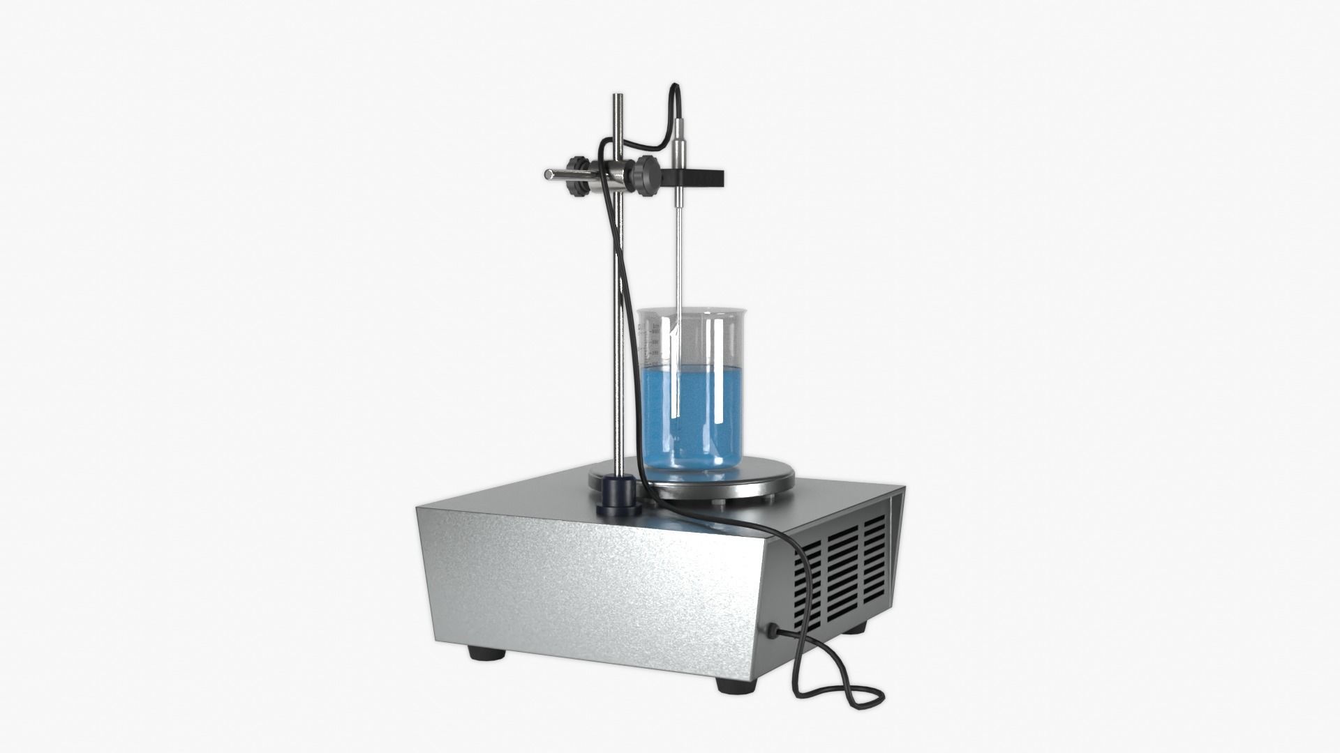 Magnetic Heating Stirrer Low-poly 3D model_4