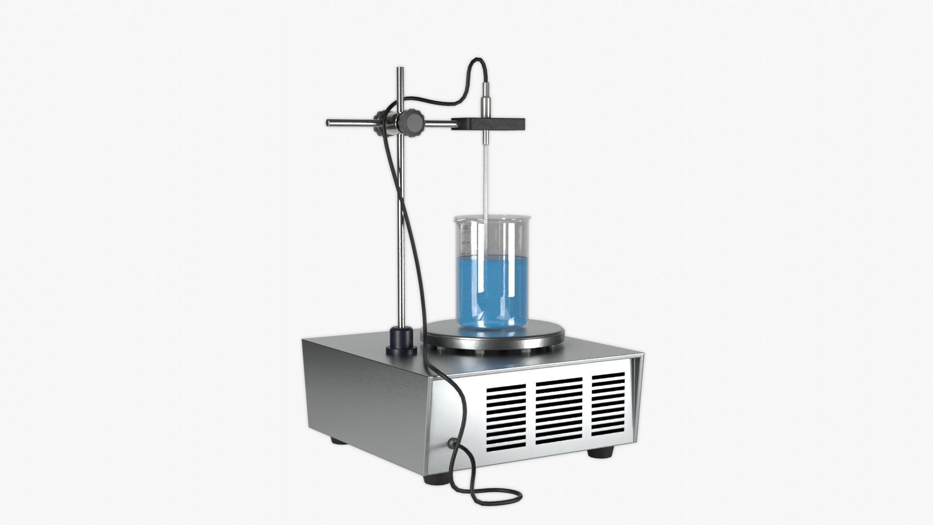 Magnetic Heating Stirrer Low-poly 3D model_5