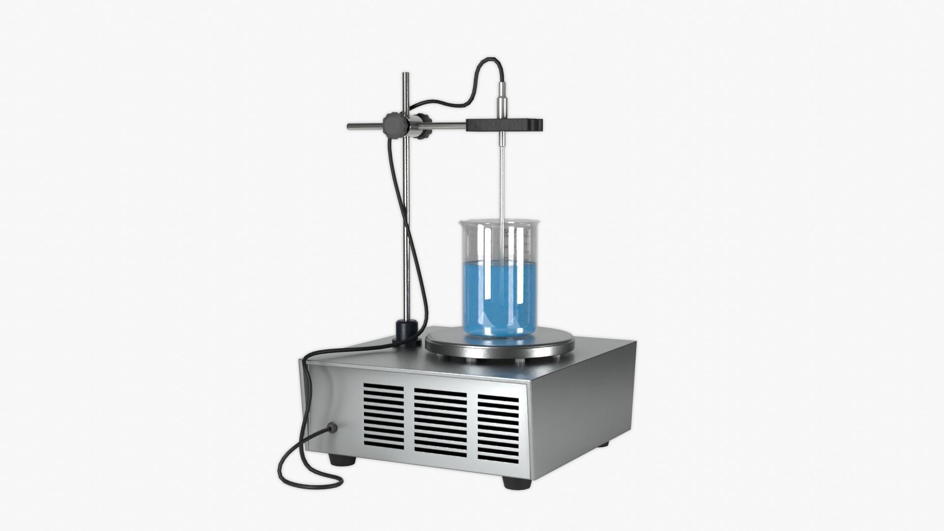 Magnetic Heating Stirrer Low-poly 3D model_7